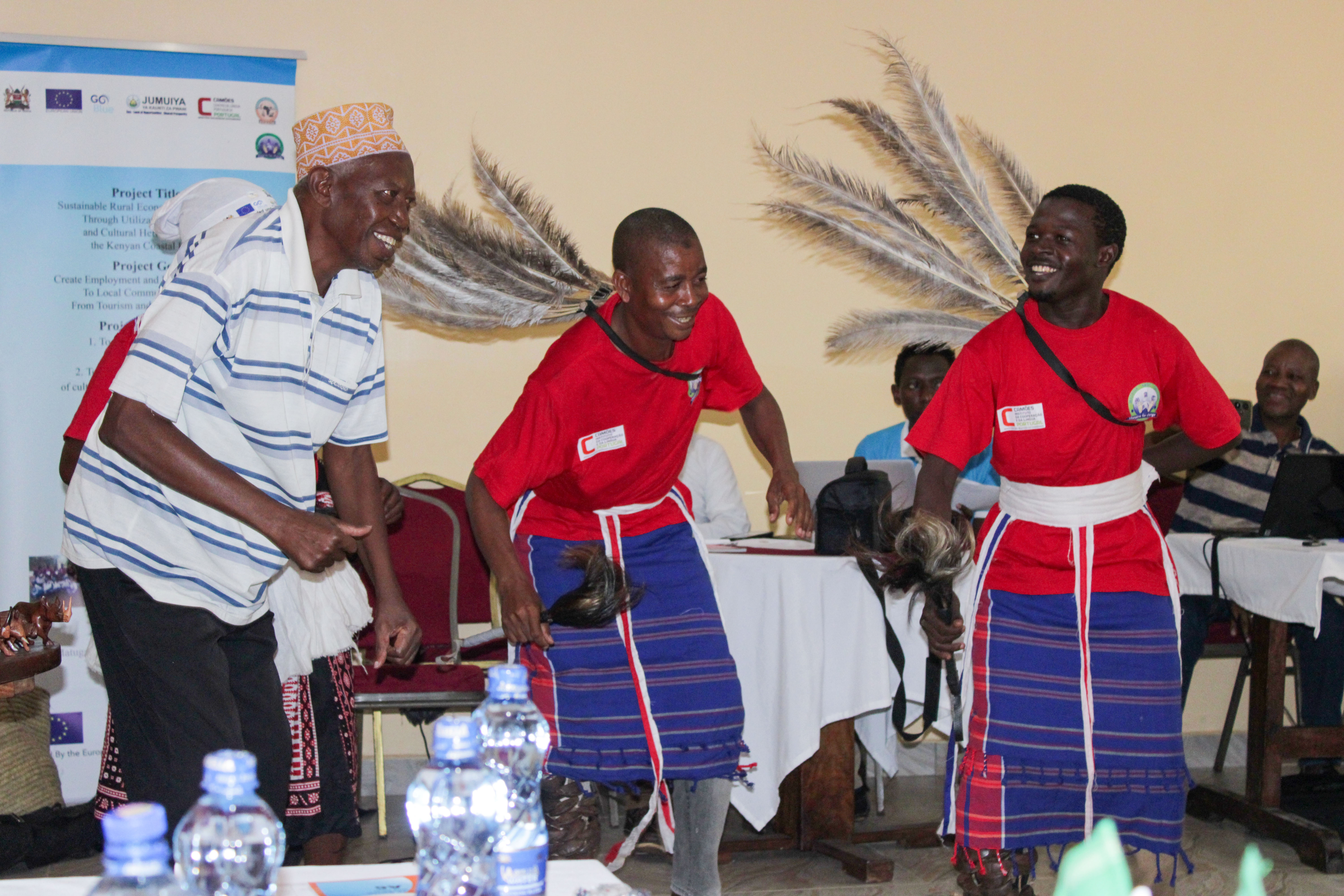 Matuga Arts Troupe entertaining the guests during the meeting